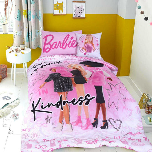 4 Pcs Cotton Comforter Set (Pink)