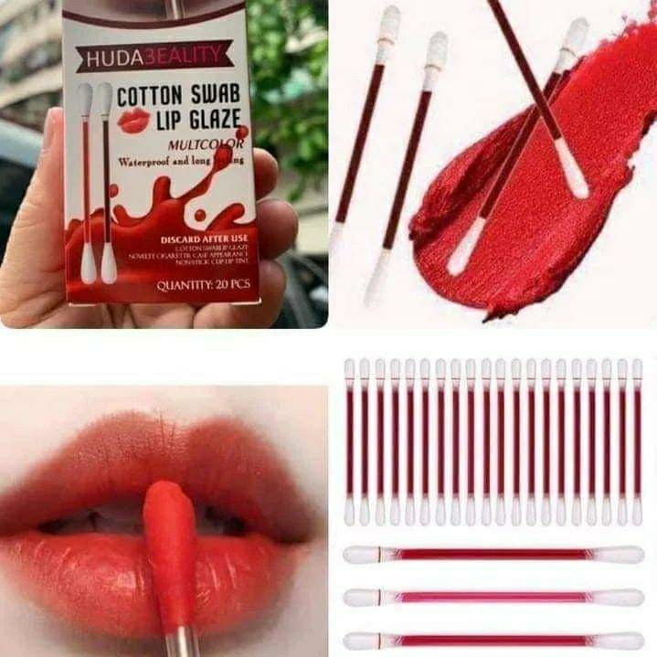 Moisturizing Lip Glaze - 20 Pcs Hydrating Glossy Finish in Cherry and Pink Shades