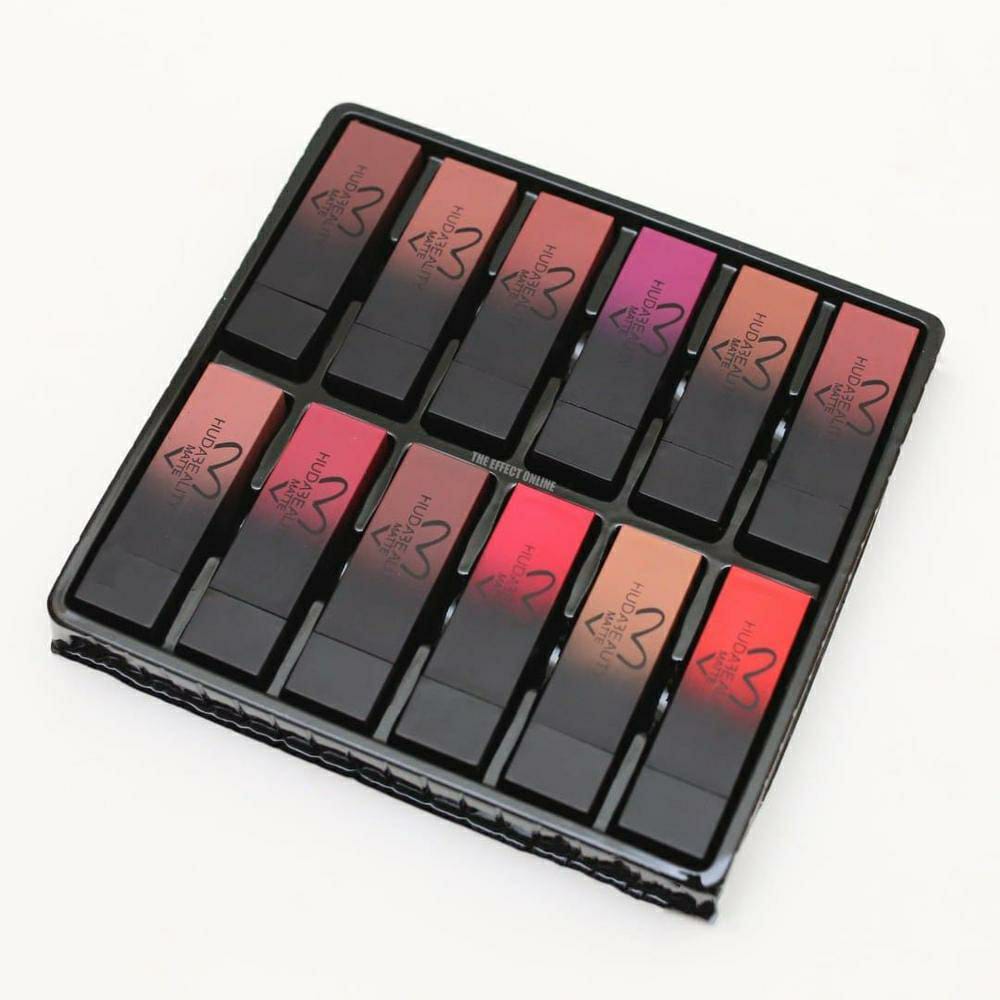 High Pigmented Matte Lipstick - 12 Pcs in Vibrant Shades