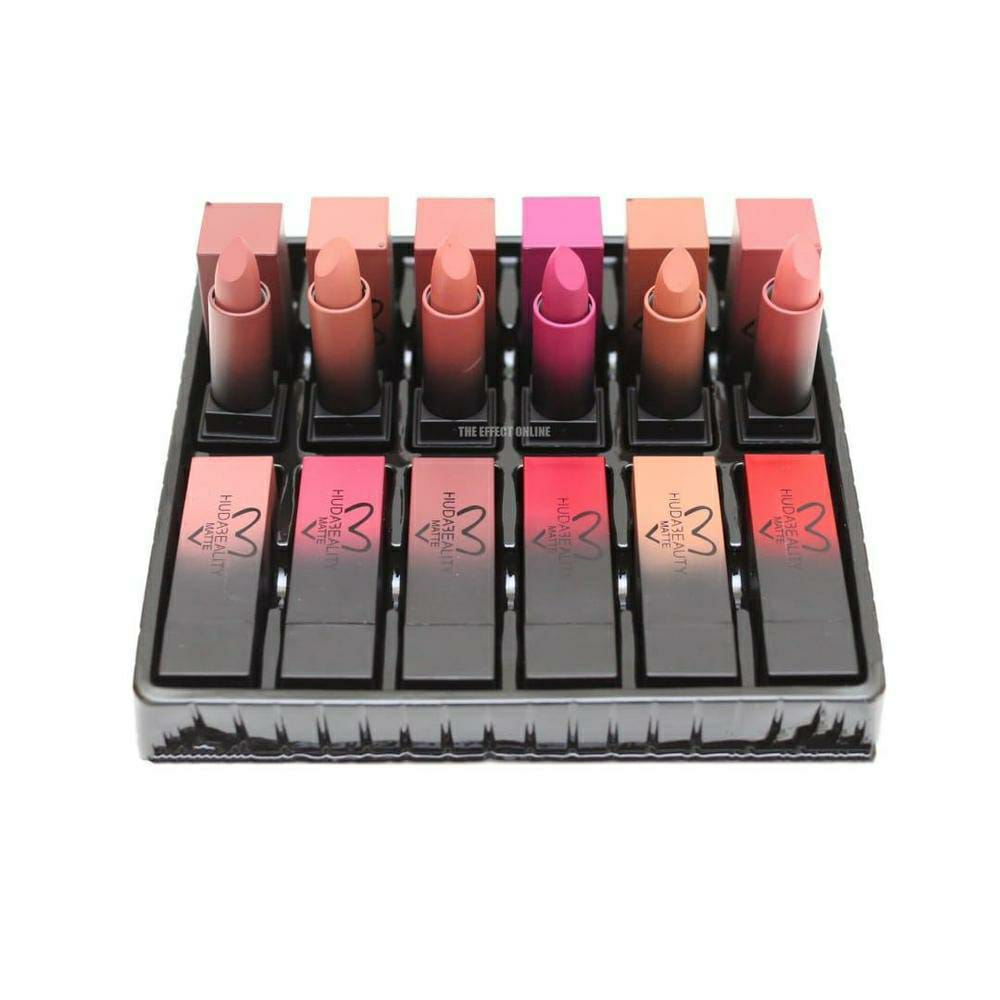 High Pigmented Matte Lipstick - 12 Pcs in Vibrant Shades