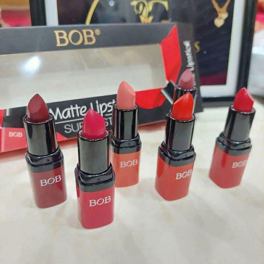 High Pigmented Matte Lipstick Set – 3 Pcs in Bold Shades of Red