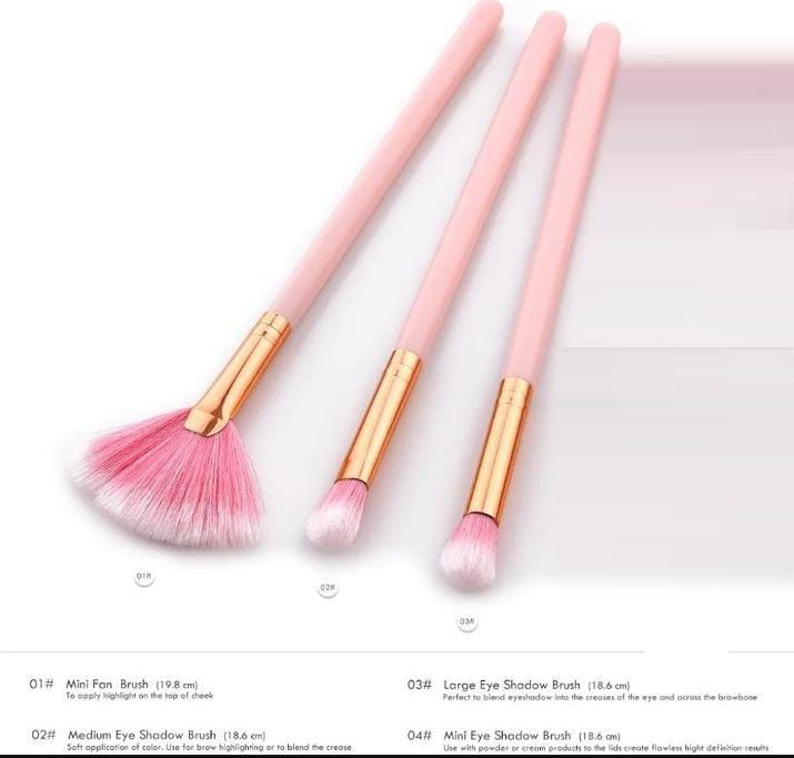 Makeup Brush Set, Pack Of 3