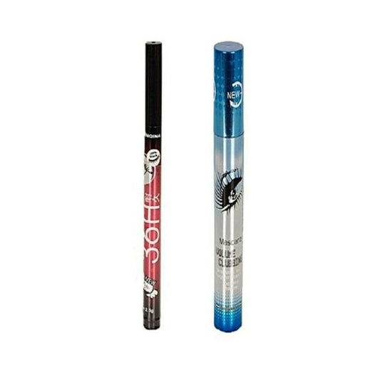 Marker Eyeliner and Mascara Water Proof Black Deal