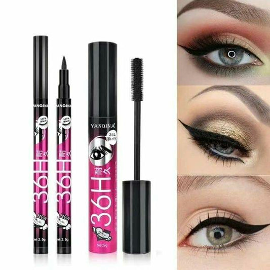 Versatile 2 in 1 Makeup Deal: Black Eyeliner & Mascara Duo