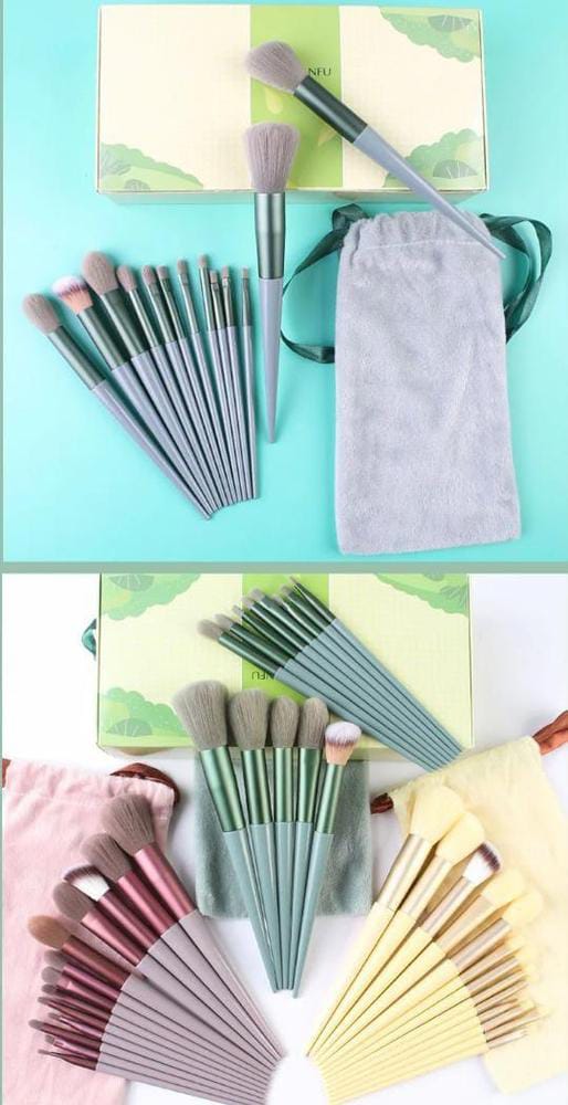 Synthetic Fibre Makeup Brushes Set