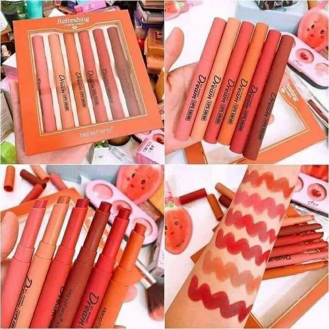 High Pigmented Matte Lipstick Set – 6 Pcs Velvet Finish