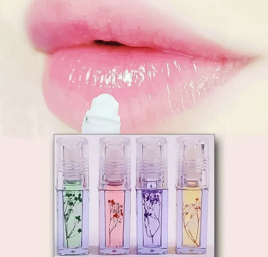 Hydrating Multicolor Lip Oil - Glossy Finish Pack of 4