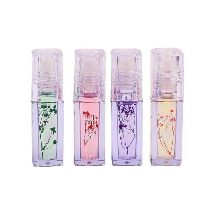 Hydrating Multicolor Lip Oil - Glossy Finish Pack of 4