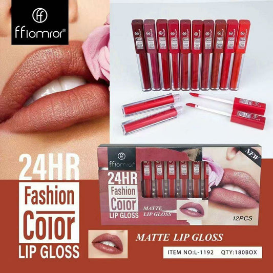 Long Lasting Lip Gloss - Pack Of 12