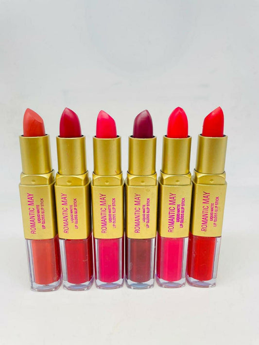 2 In 1 High Pigmented Lipstick And Lip Gloss