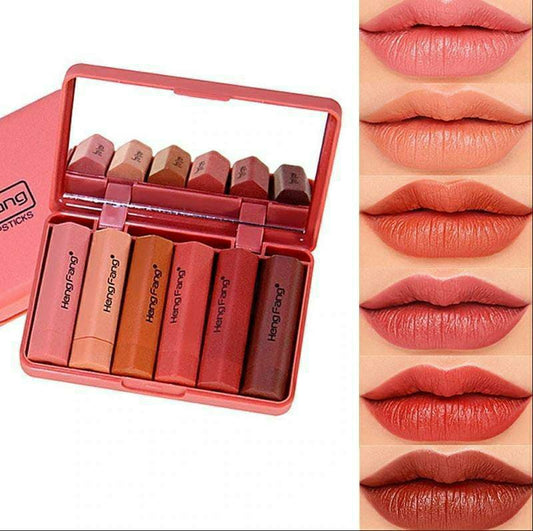 6 Pcs Long Lasting Lips Sets