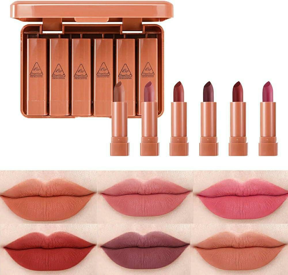 Matte Finish Lipstick, Pack Of 6