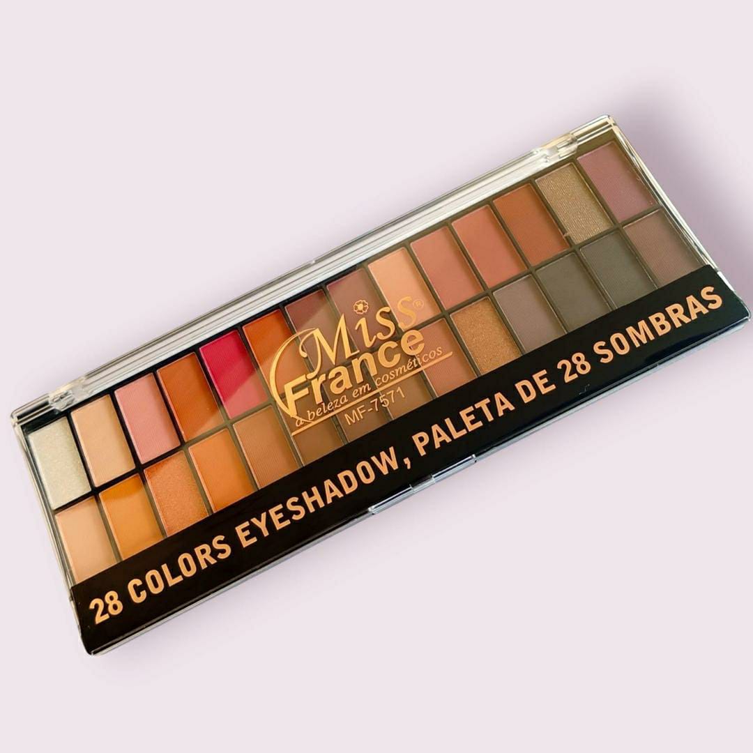 Multicolor Matte and Glitter Eyeshadow Palette - High Pigmented Formula