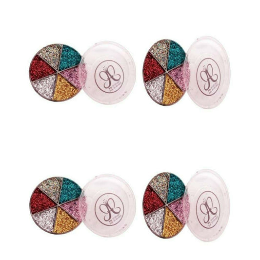 4 Pcs High Pigmented Multicolor Glitter Eyeshadow Palette