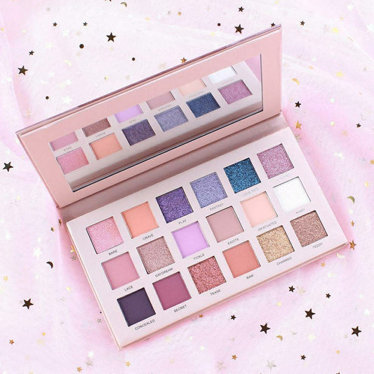 Pinkish Matte And Glitter Eyeshadow Palette