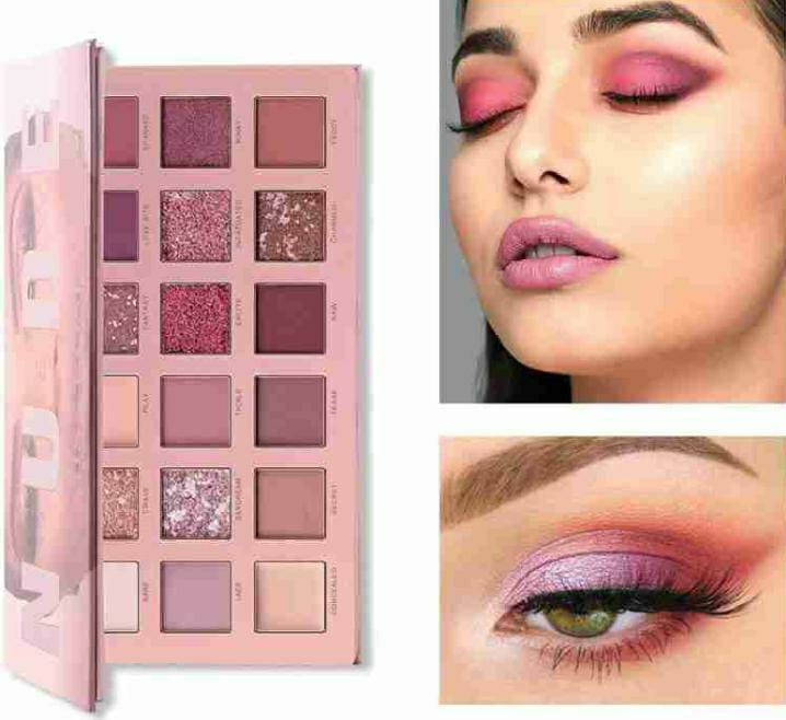 18 Colors Pigmented Nude Eyeshadow Palette