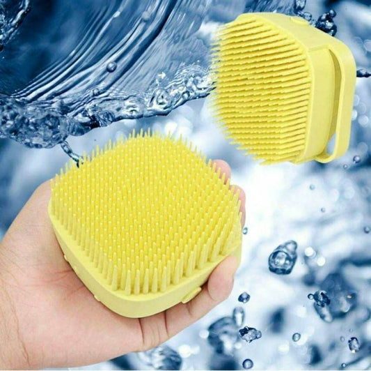 Durable Yellow Silicone Soap Dispenser - Easy To Clean & User-Friendly Design