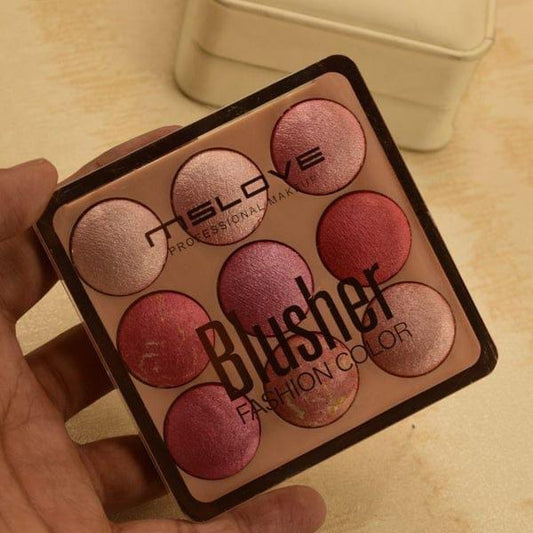 9 Shades Blusher Highlighter Kit