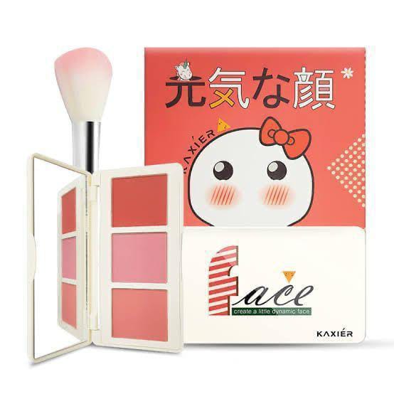 3 In 1 Blusher Highlighter Kit