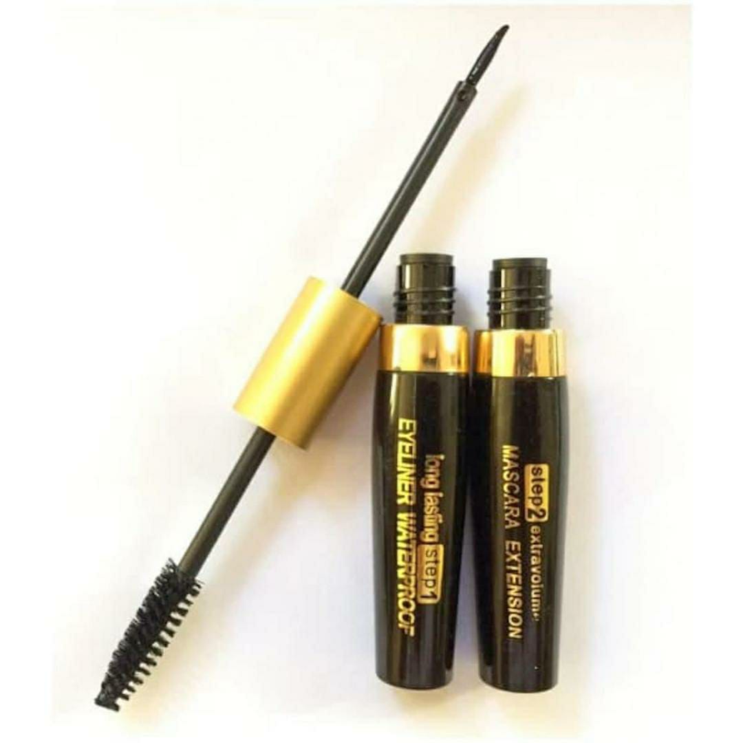 Volumizing Waterproof Mascara - Smudge Proof Black Formula for Luscious Lashes