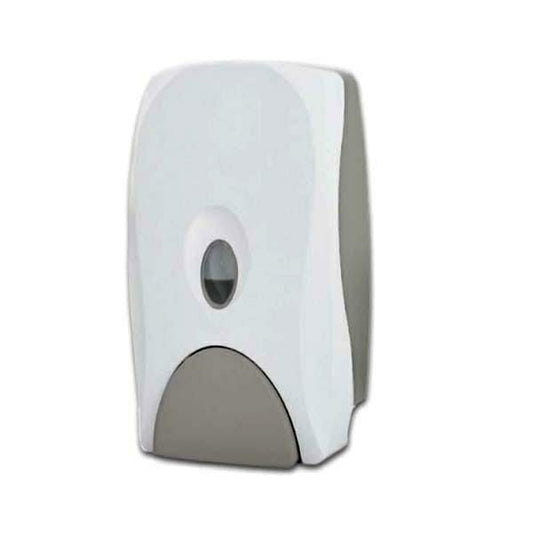 White ABS Plastic Soap Dispenser - 1 Pc, Easy To Clean & Maintain
