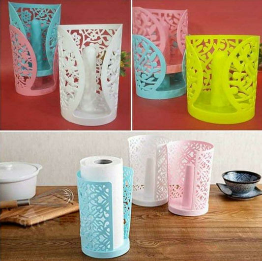 Holder For Round Toilet Tissue Paper Roll Multicolor