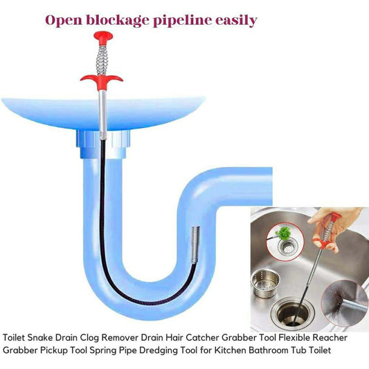 Snake Shaped Toilet Clog Remover