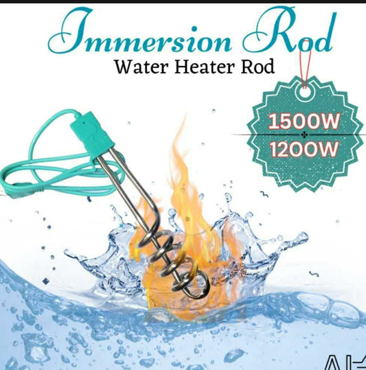 Portable 1500W Electric Immersion Rod for Water Heating - 1 Pc