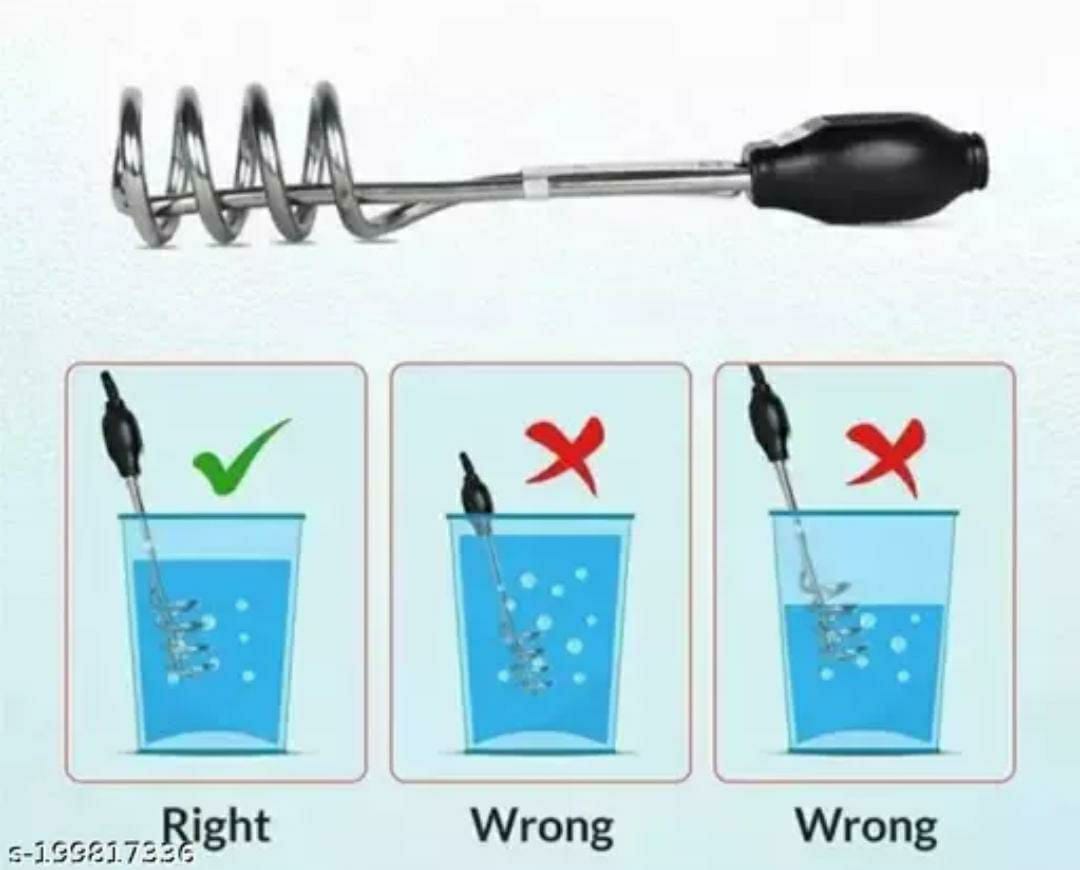 Portable 1500W Electric Immersion Rod for Water Heating - 1 Pc