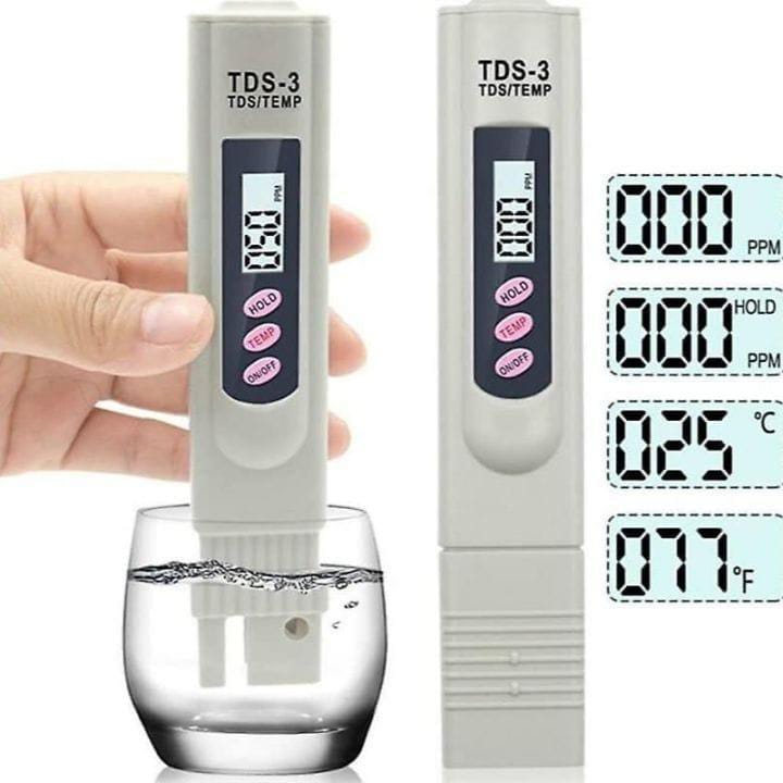 Portable TDS Meter - 1 Pc ABS Plastic Water Quality Testing Device