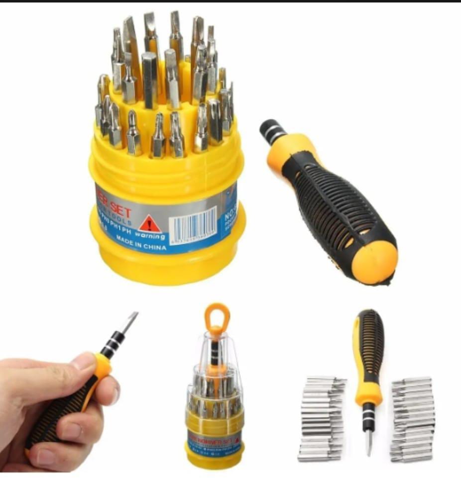 31 Pcs Multicolor Portable ABS Plastic Screwdriver Set