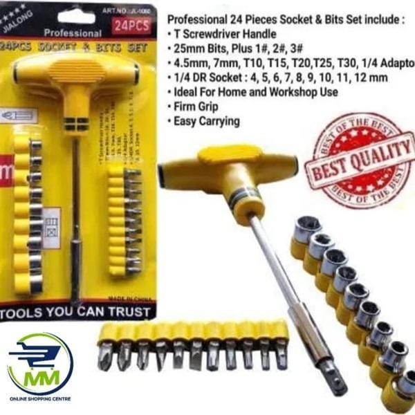 24 Pcs Stainless Steel Screwdriver Set