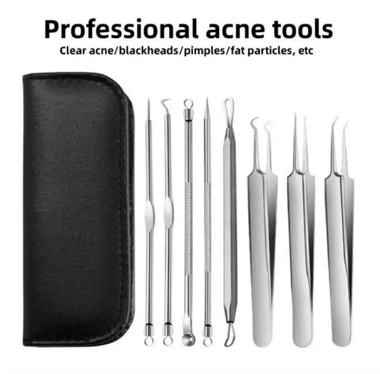 8 Pcs White and Blackhead Remover Tools