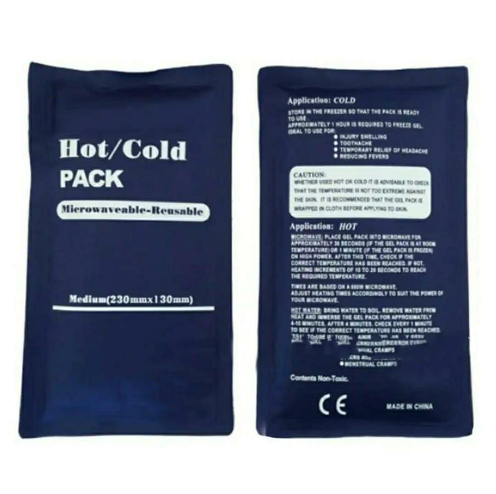 Reusable Hot and Cold Heat Ice Gel Pack for First Aid Sports Muscle / Back pain