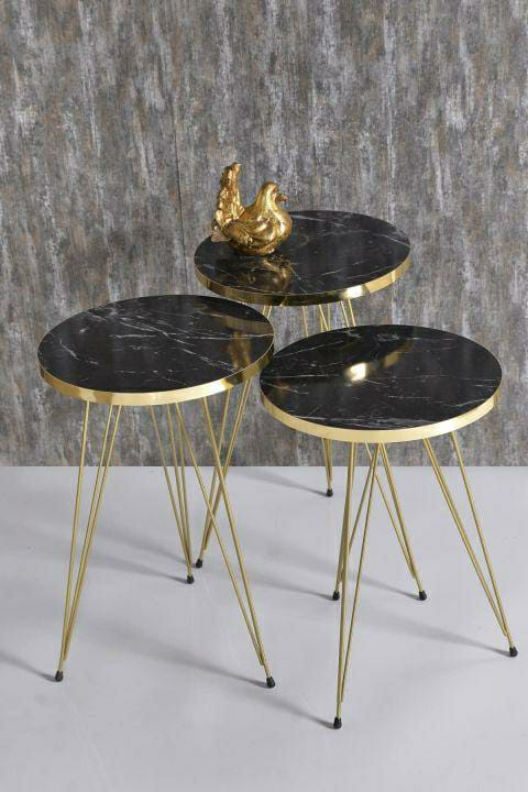 3 Pcs Coffee Table Set