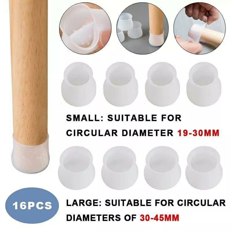 16 Pcs Chair Leg Cap Set