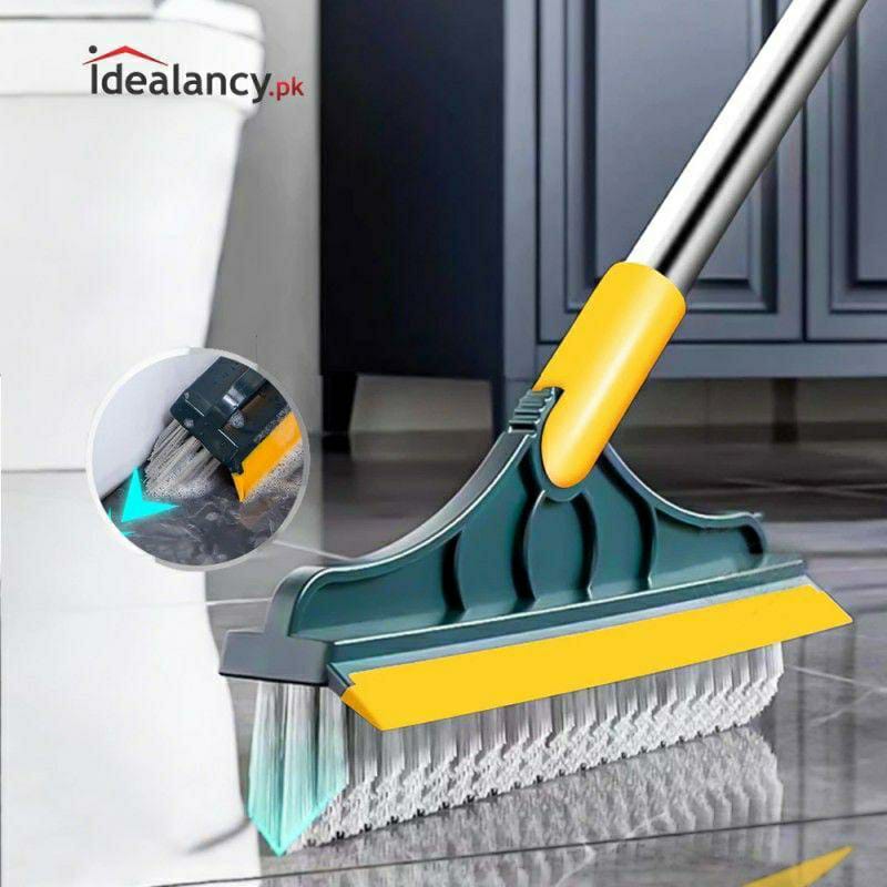 2 In 1 Floor Scrub Broom Stick