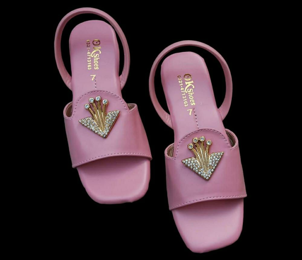 Women's Flat Sandals (Pink)