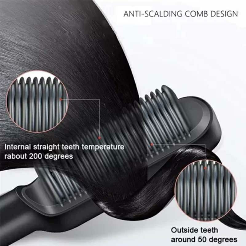 Corded Electric Hair Straightener Brush