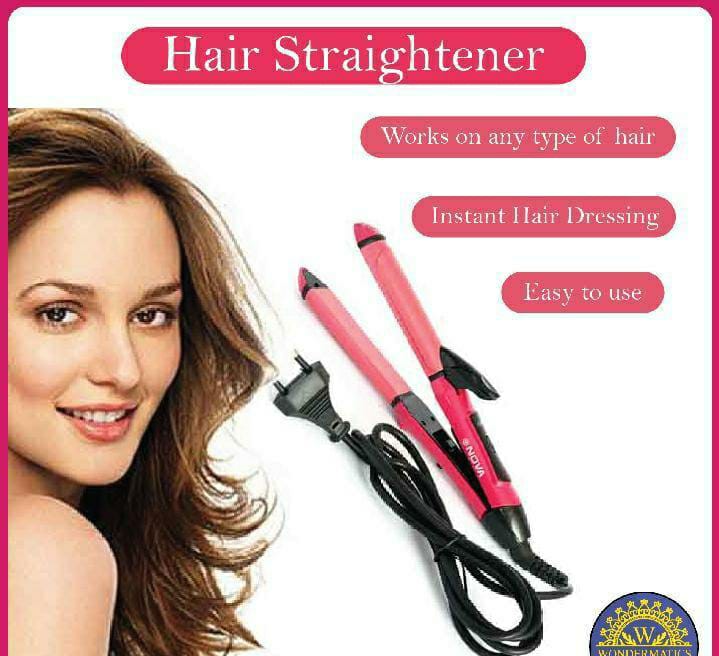 2 In 1 Hair Straightener And Curler