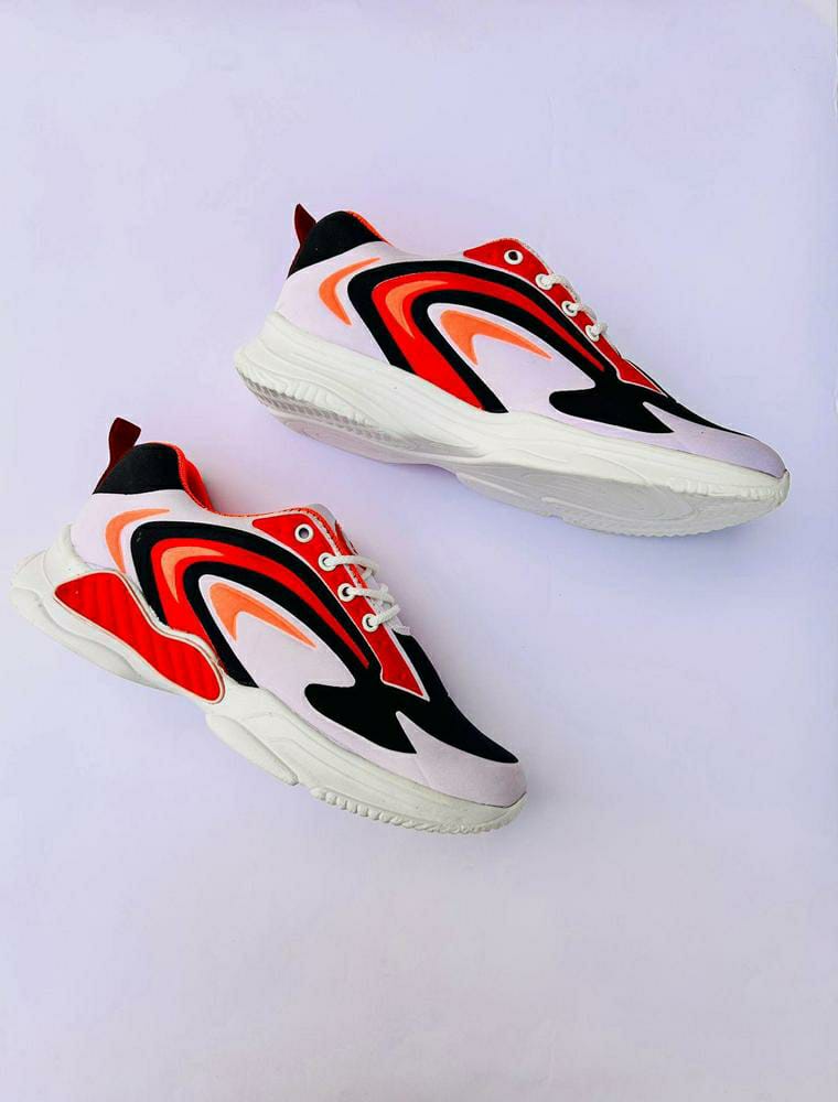 Men's Comfortable Sports Shoes (Red,Black Design)