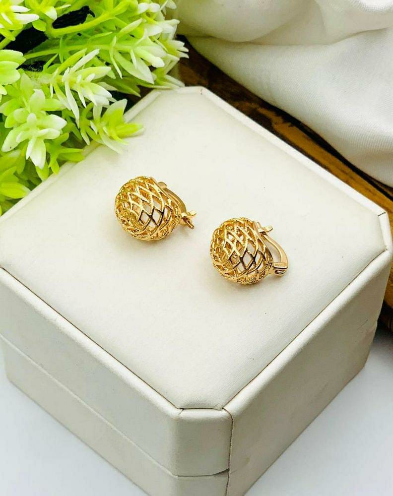 Fancy Beautiful Gold Plated Studs