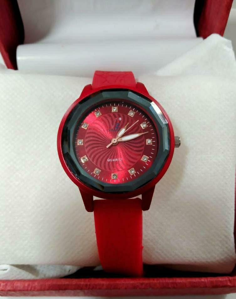 Women's Formal Analogue Watch (Red)