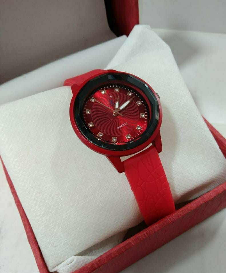 Women's Formal Analogue Watch (Red)