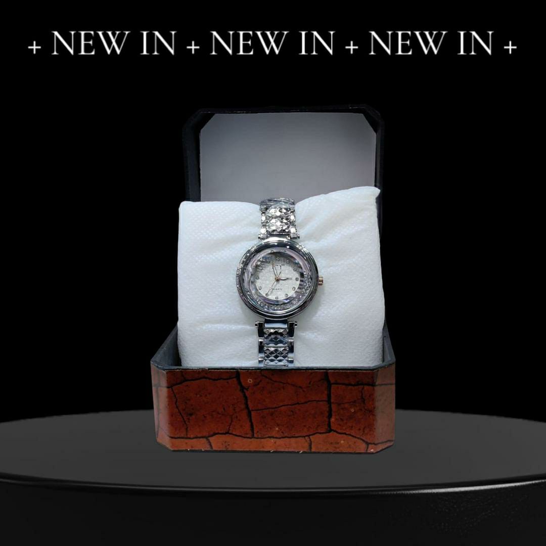 Women's Fancy Chain Strap Watch (Silver)