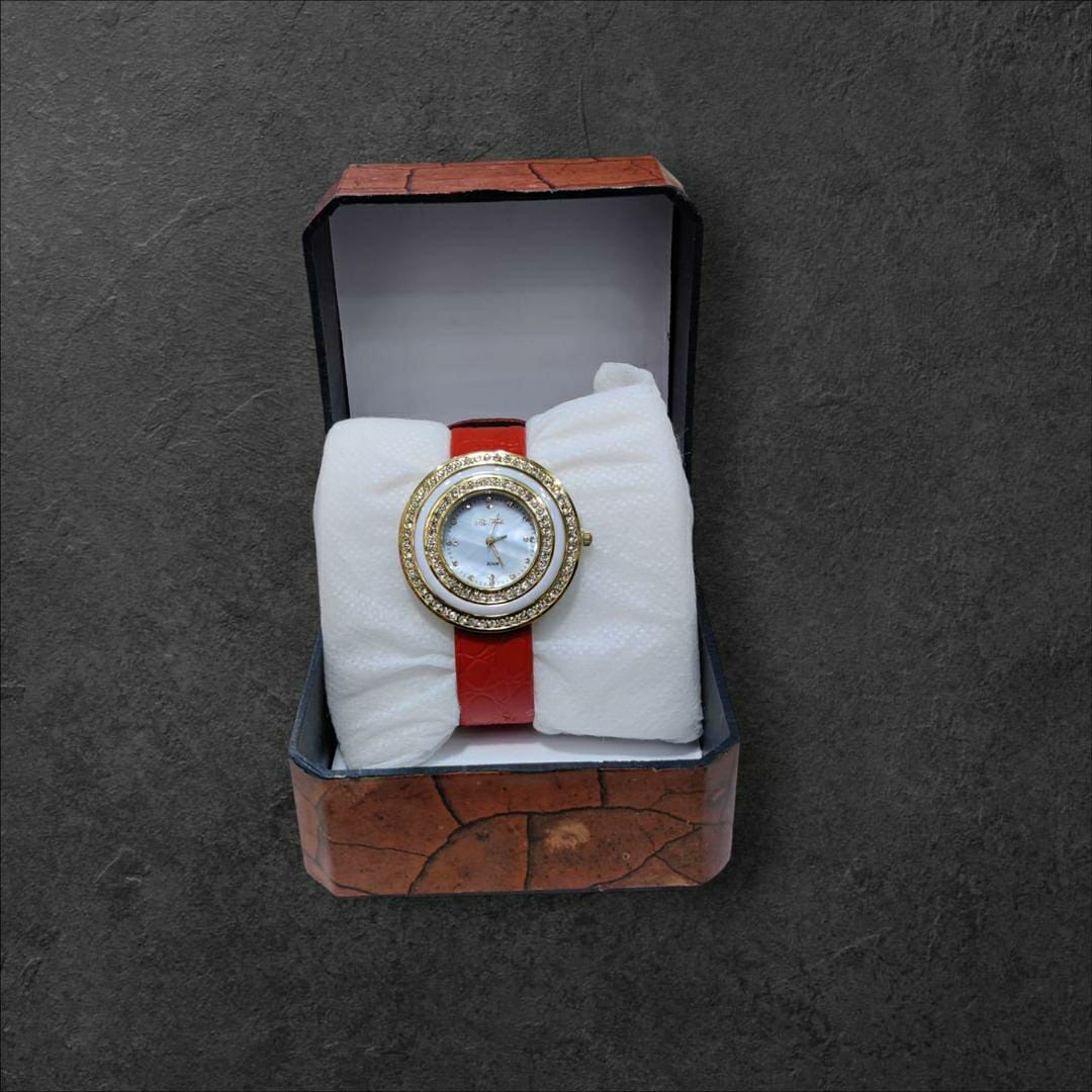 Women's Casual Analogue Watch (Red)
