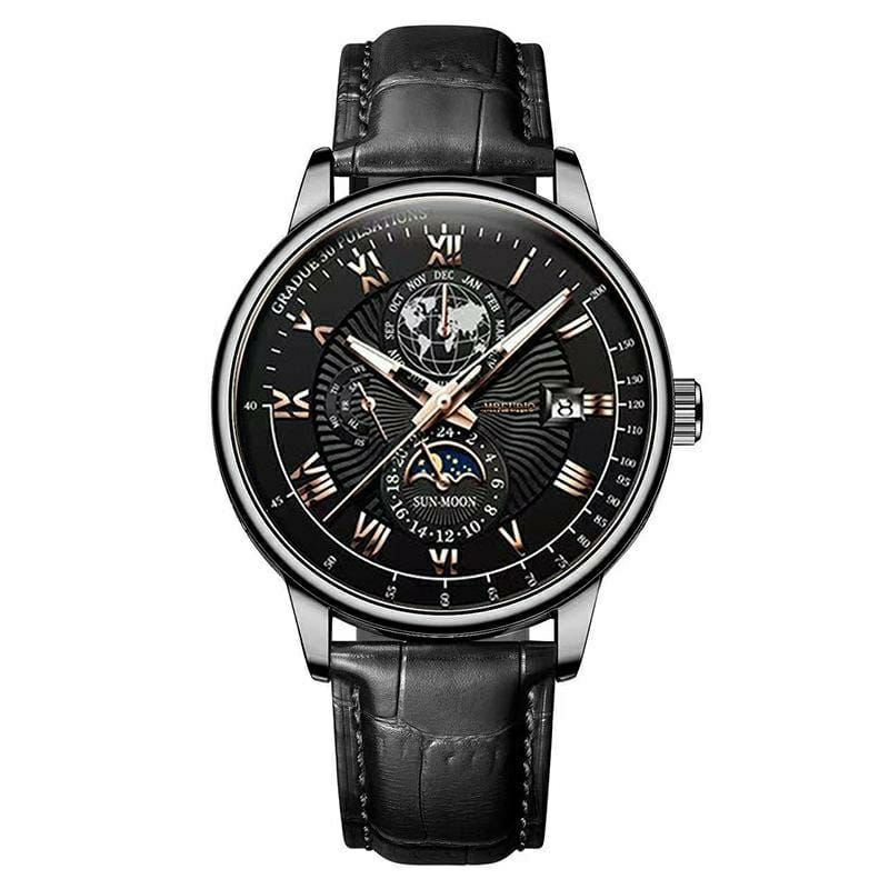 Three Eye - Calendar - Sun - Moon - Men's Watch