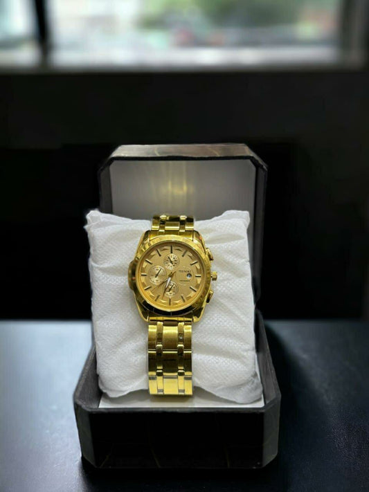 Men's Quartz Analogue Watch (Golden)