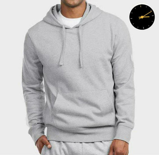 Men's Fleece Hoodie (Grey)