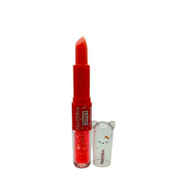 2 In 1 Glossy Finish Lipstick And Lip Gloss